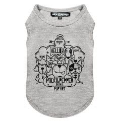 Grey Doodle T-Shirt for Dogs - Milk&Pepper