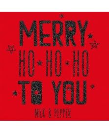 T-Shirt Merry Noël rouge Milk&Pepper pour chien