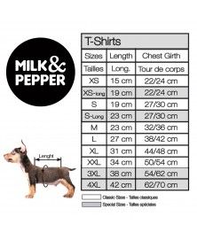 Guide des tailles T-Shirts pour chiens - Milk&Pepper
