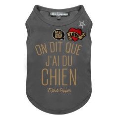 T-Shirt Swanky Anthracite pour chiens - Milk&Pepper